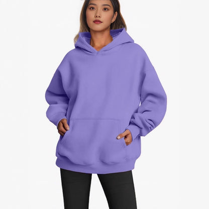 Causal Fashion Hoodie for Men and Women Solid Color Sweatshirt Autumn Winter Casual Style Unisex Design