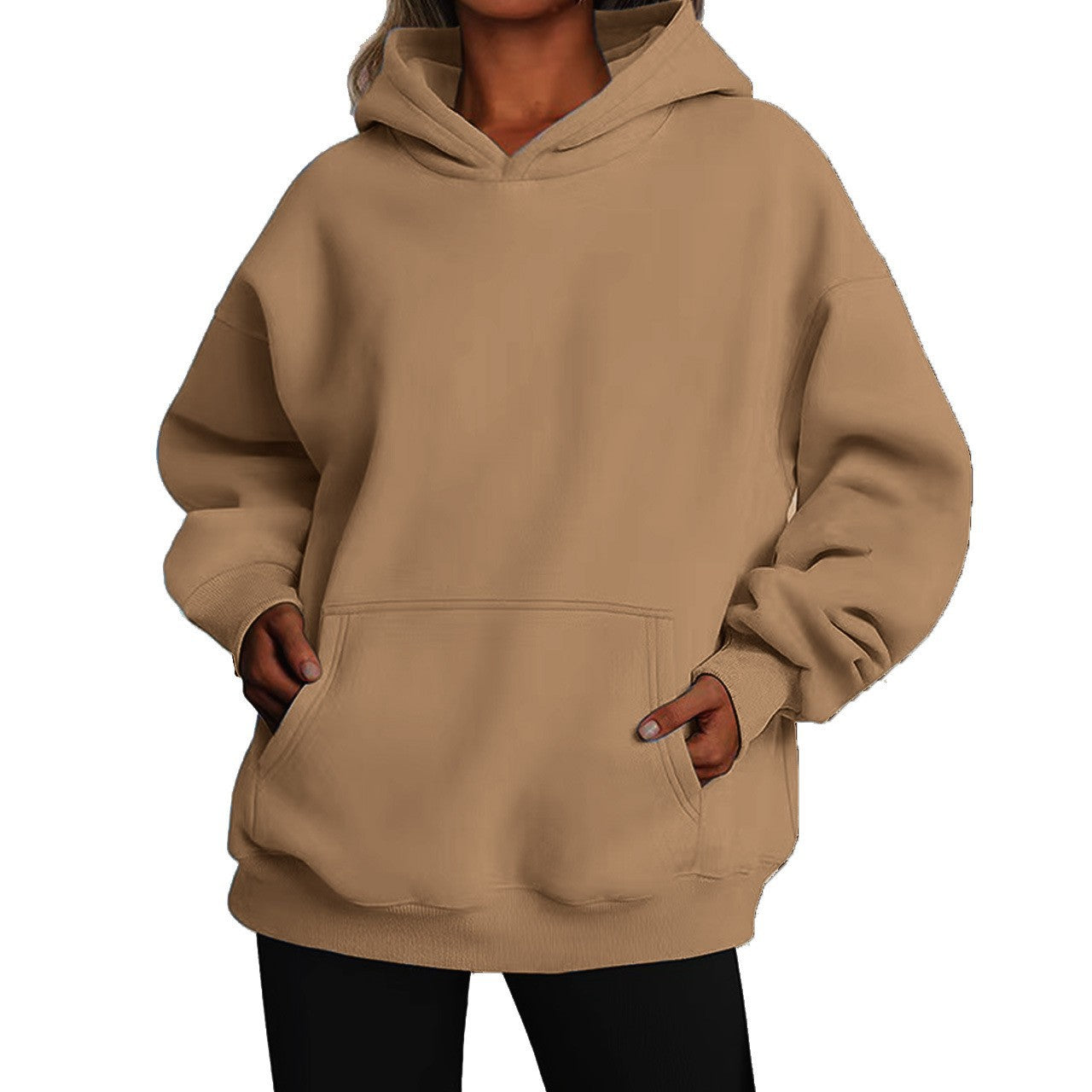 Causal Fashion Hoodie for Men and Women Solid Color Sweatshirt Autumn Winter Casual Style Unisex Design