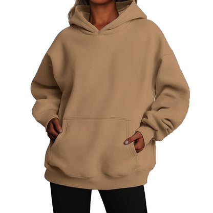 Causal Fashion Hoodie for Men and Women Solid Color Sweatshirt Autumn Winter Casual Style Unisex Design