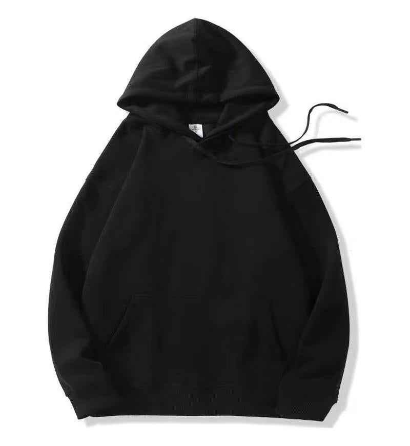 Cotton Hoodie Unisex Solid Color Casual Sweatshirt Style Autumn Winter Fashion