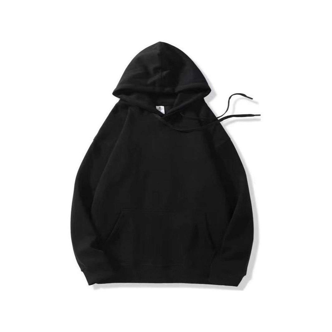 Cotton Hoodie Unisex Solid Color Casual Sweatshirt Style Autumn Winter Fashion