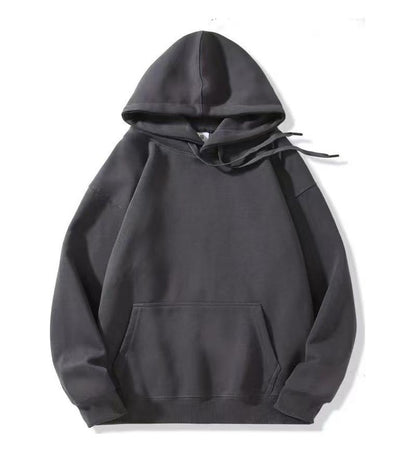 Cotton Hoodie Unisex Solid Color Casual Sweatshirt Style Autumn Winter Fashion
