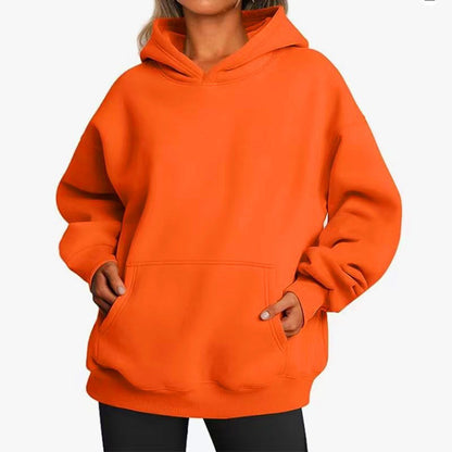 Causal Fashion Hoodie for Men and Women Solid Color Sweatshirt Autumn Winter Casual Style Unisex Design