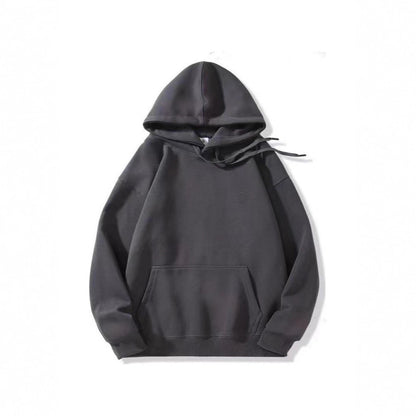 Cotton Hoodie Unisex Solid Color Casual Sweatshirt Style Autumn Winter Fashion